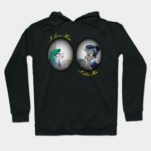 Love in a Different World- Celestia and Sombra (2 orbs) Hoodie